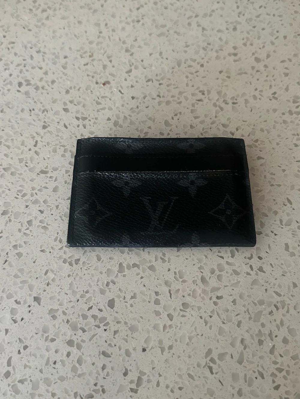 Louis Vuitton Monogram Eclipse Slim Card Case - Black & Gray